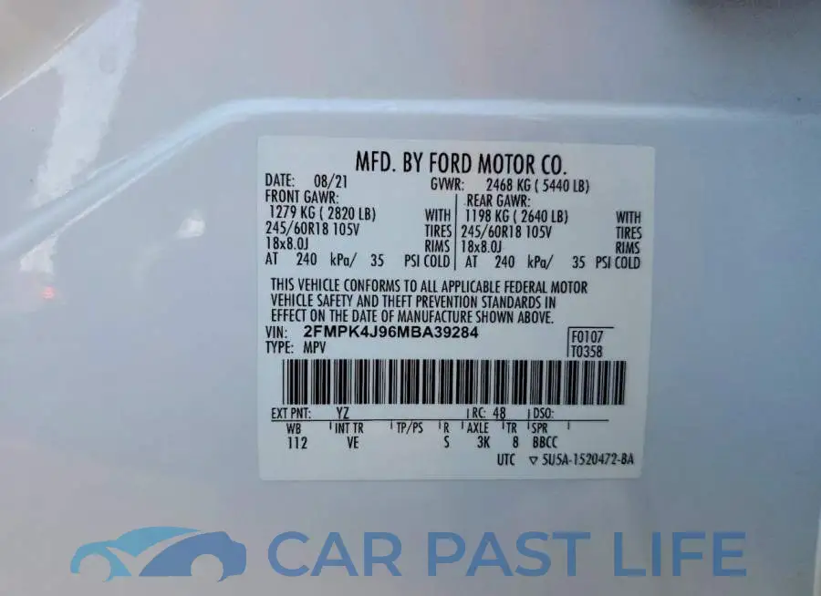 2FMPK4J96MBA39284# 13