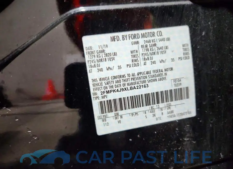 2FMPK4J9XLBA22163# 12