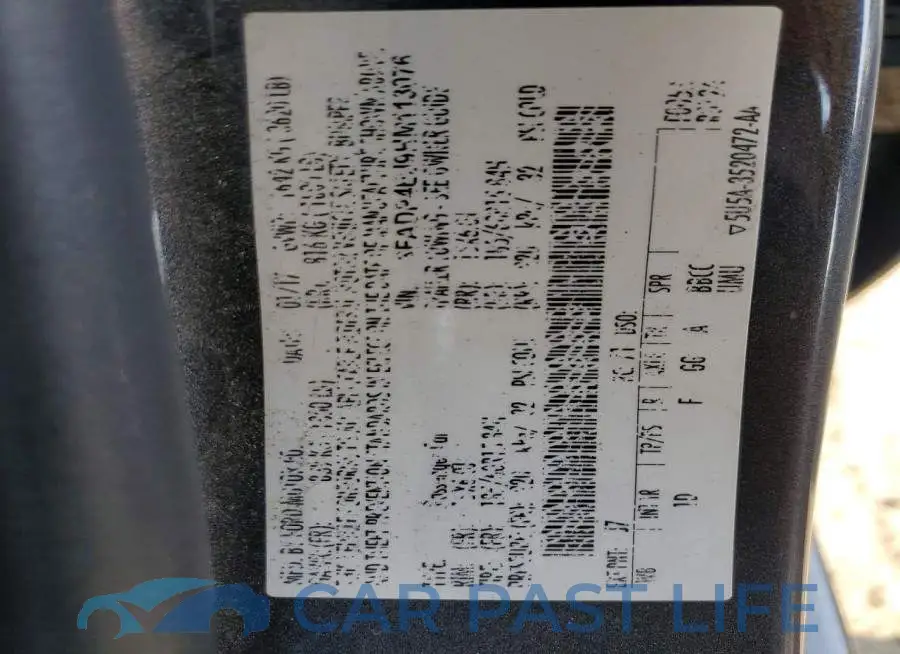 3FADP4EJ9HM113076# 13