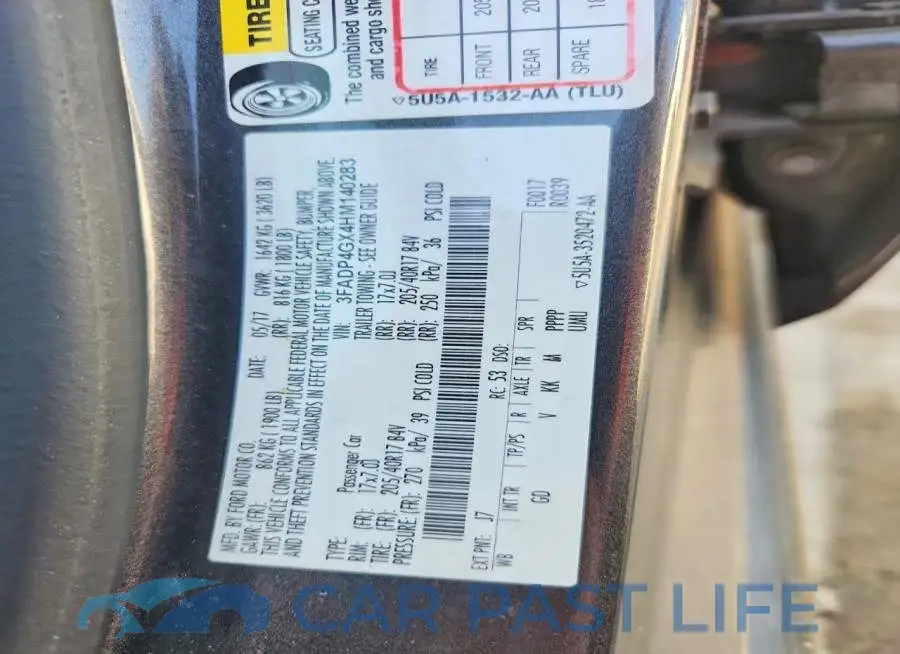 3FADP4GX4HM140283# 13