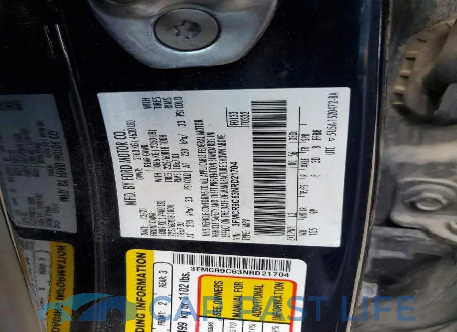3FMCR9C63NRD21704# 12
