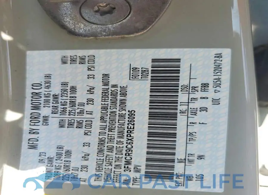 3FMCR9C6XPRE26095# 12