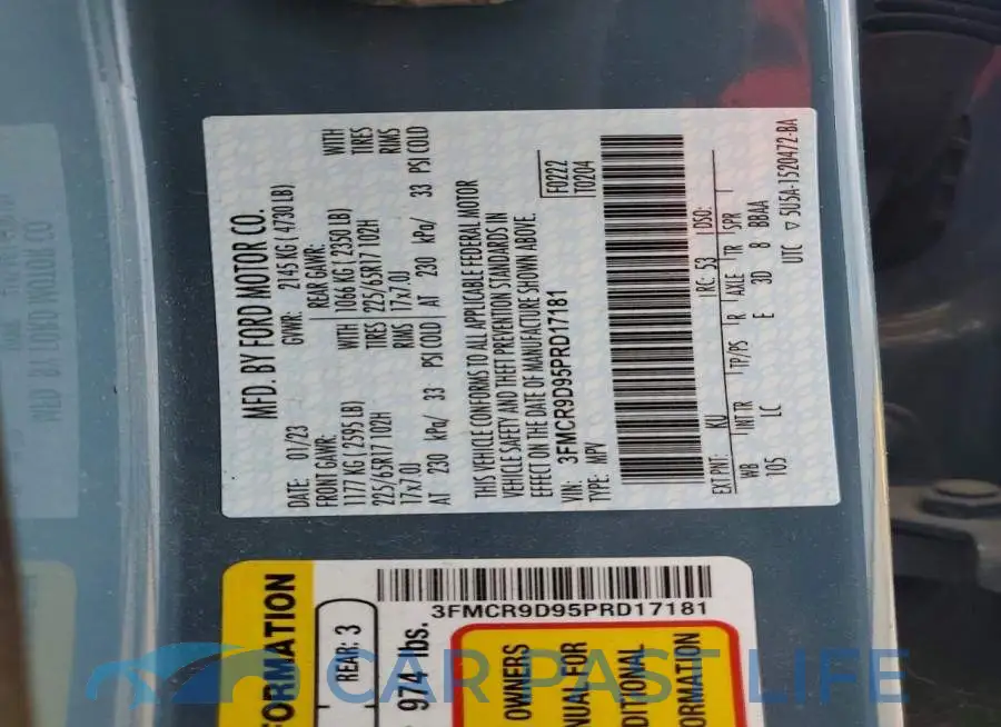 3FMCR9D95PRD17181# 13