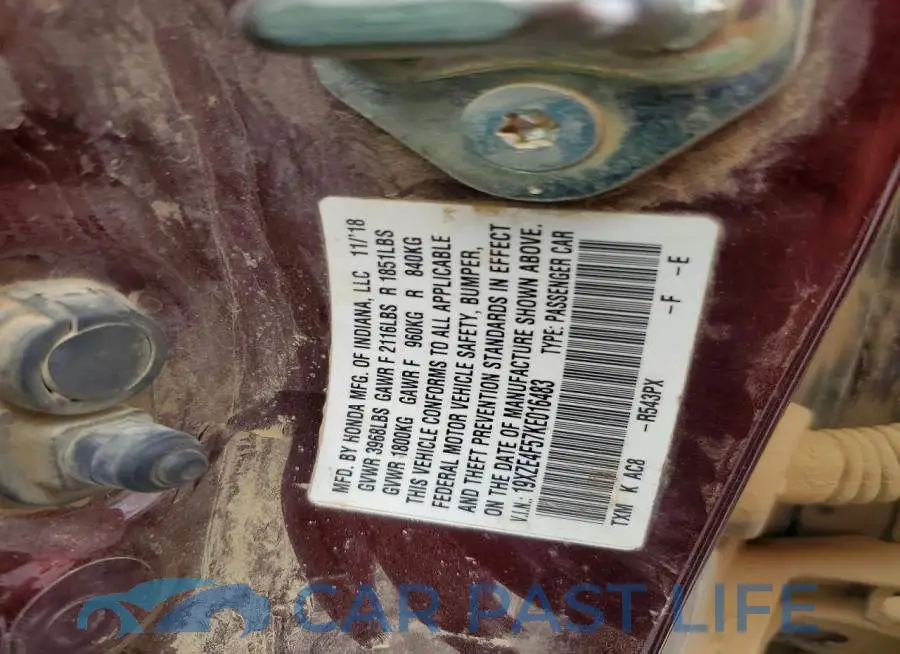 19XZE4F57KE016483# 12