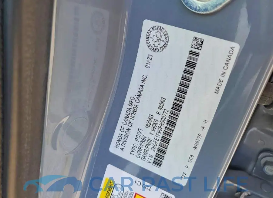 2HGFE1F90PH000773# 12