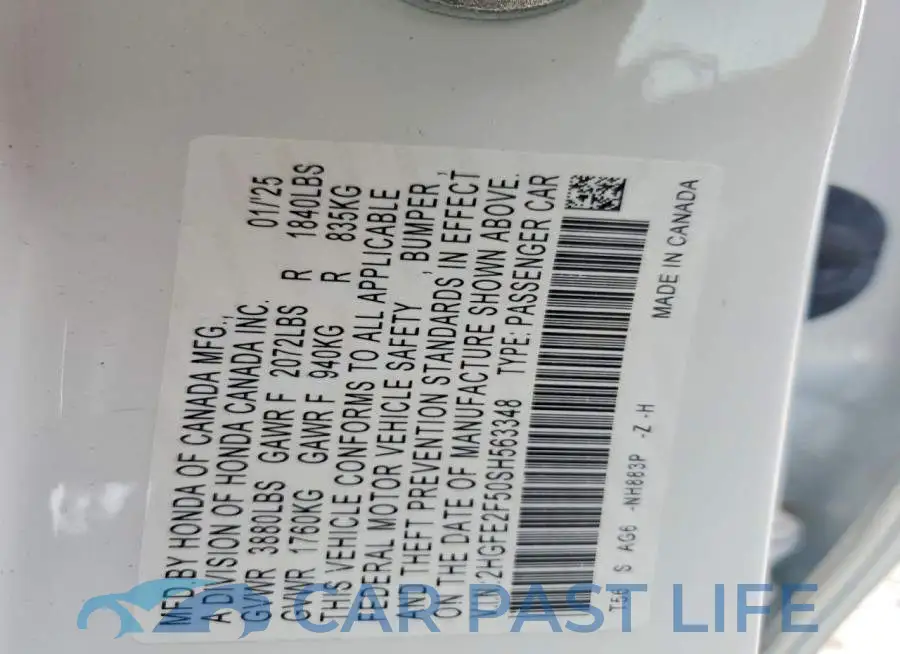 2HGFE2F50SH563348# 12