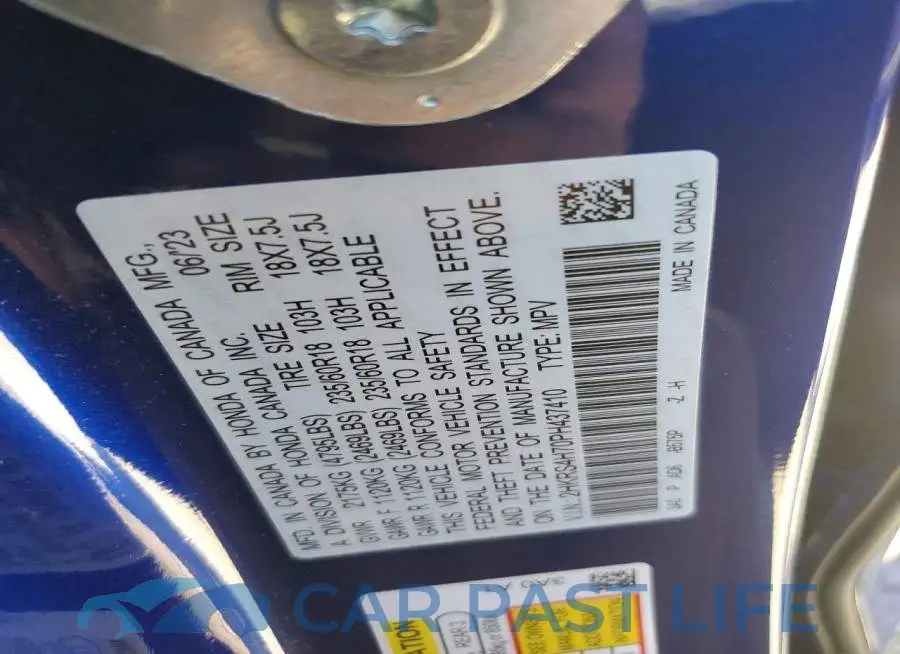 2HKRS4H70PH437410# 13
