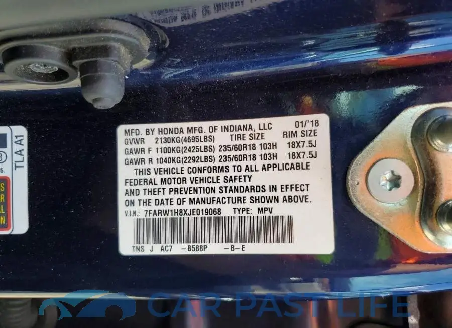 7FARW1H8XJE019068# 12