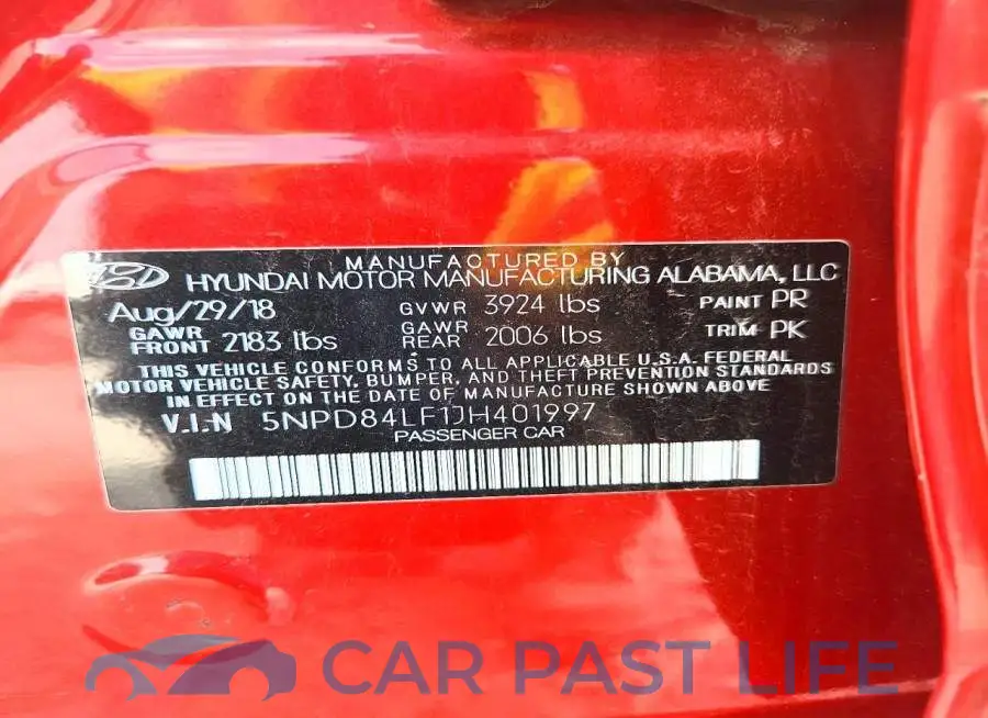 5NPD84LF1JH401997# 12