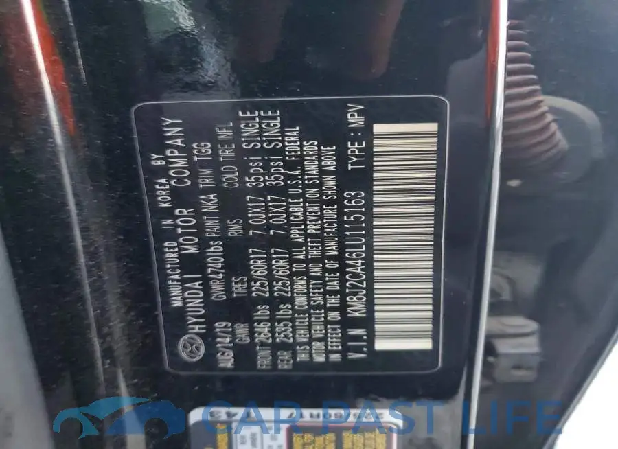 KM8J2CA46LU115163# 12