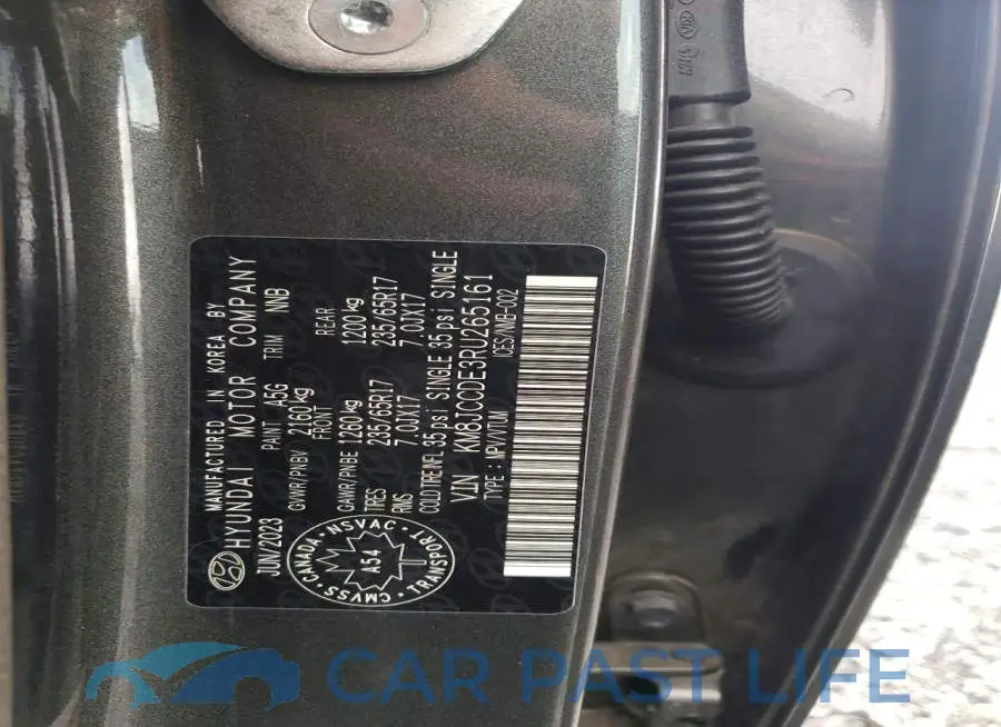 KM8JCCDE3RU265161# 12