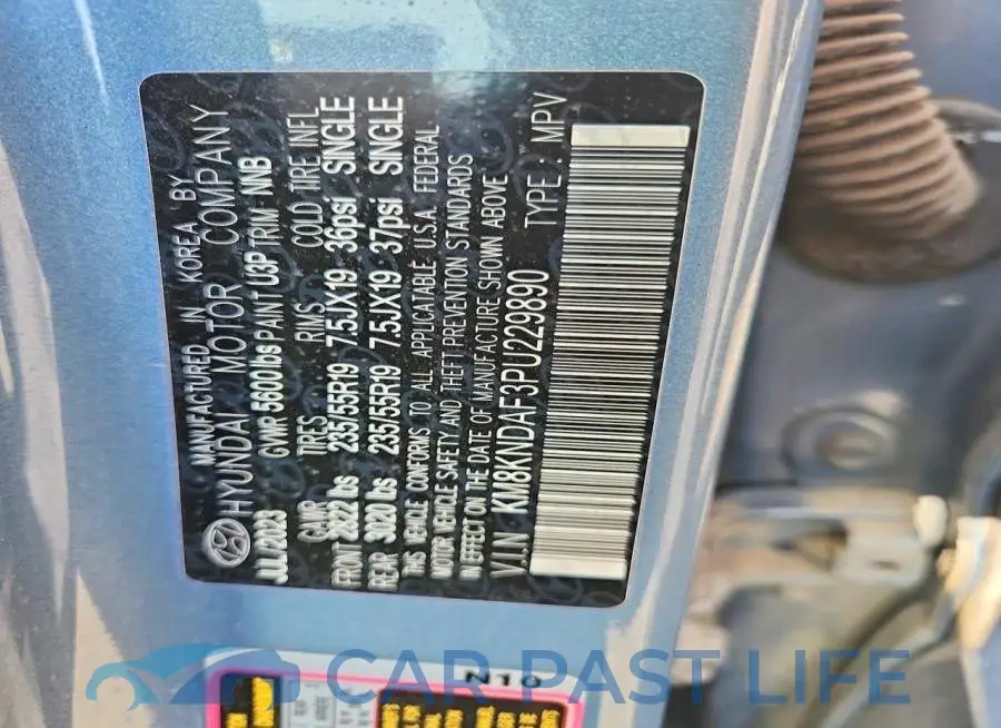 KM8KNDAF3PU229890# 12