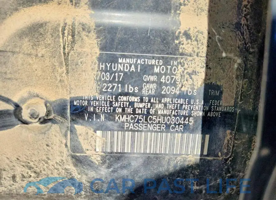 KMHC75LC5HU030445# 12