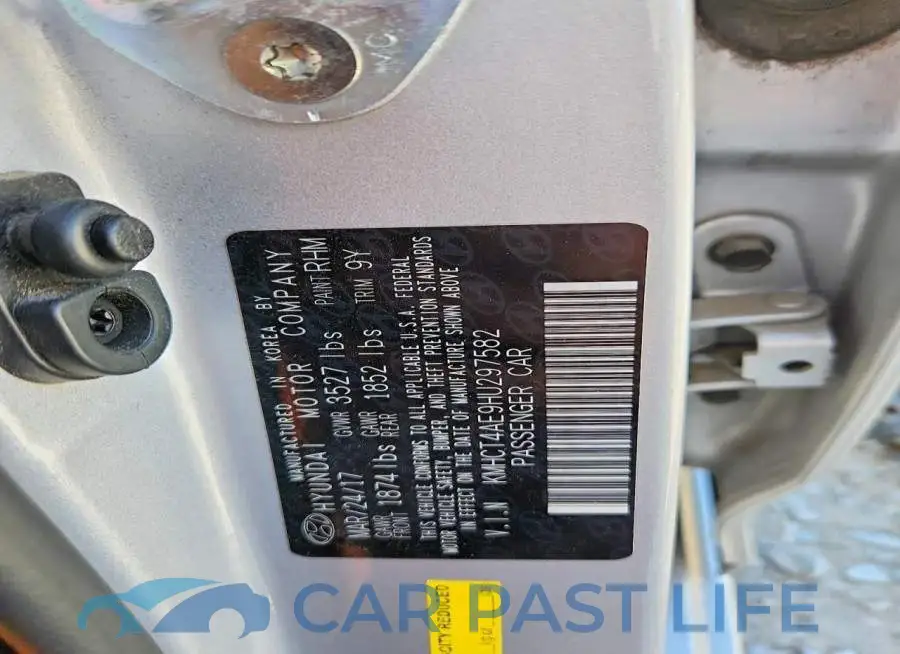 KMHCT4AE9HU297582# 12