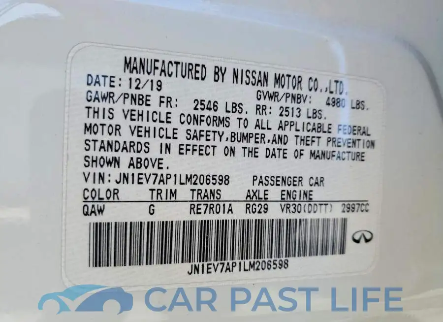 JN1EV7AP1LM206598# 12