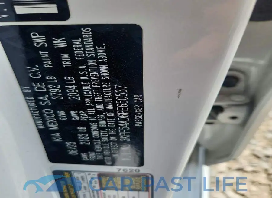 3KPF54AD6PE650537# 12
