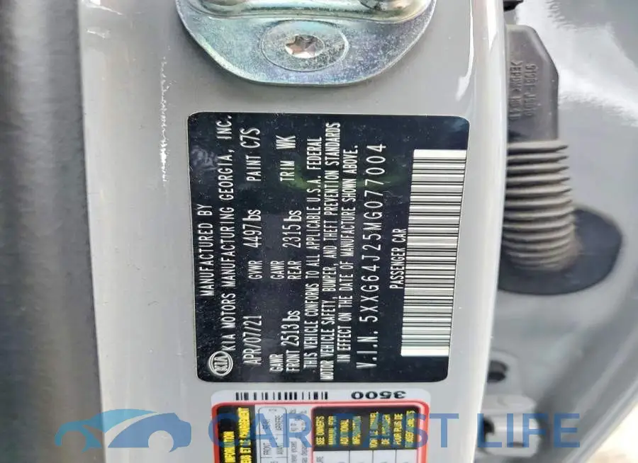 5XXG64J25MG077004# 12