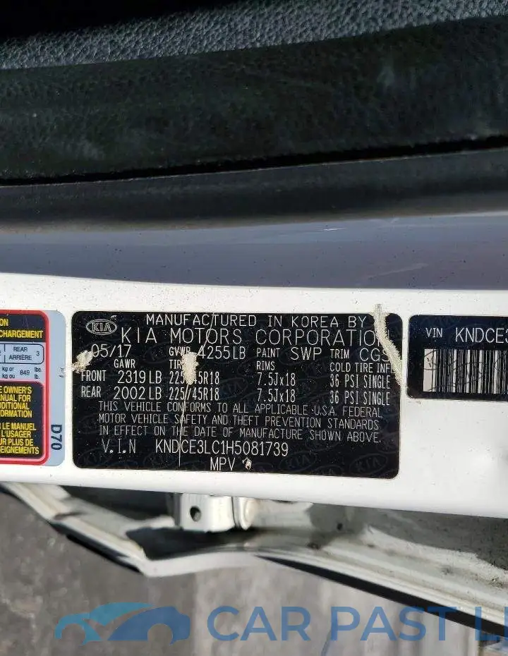 KNDCE3LC1H5081739# 12