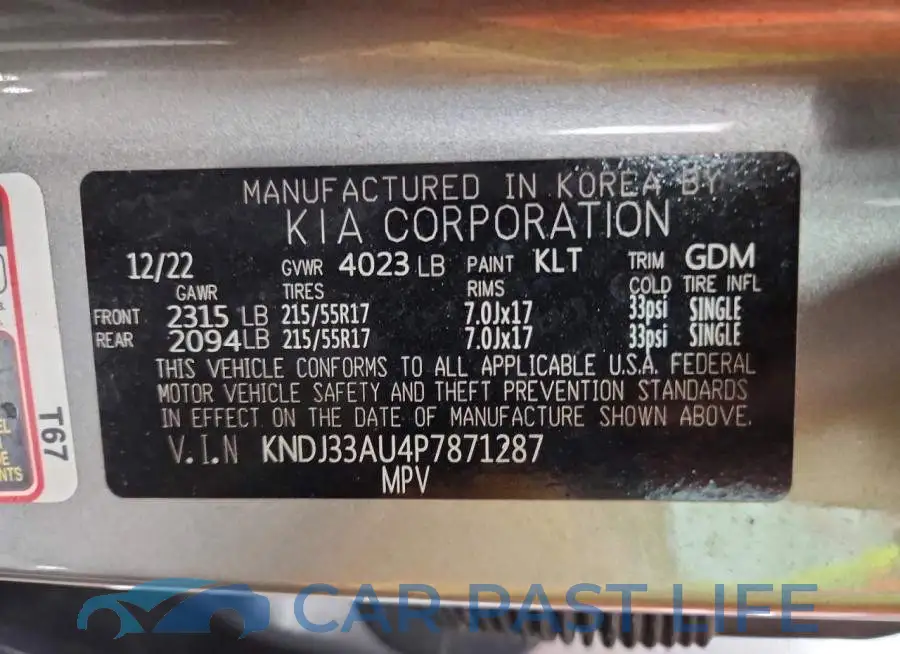 KNDJ33AU4P7871287# 12