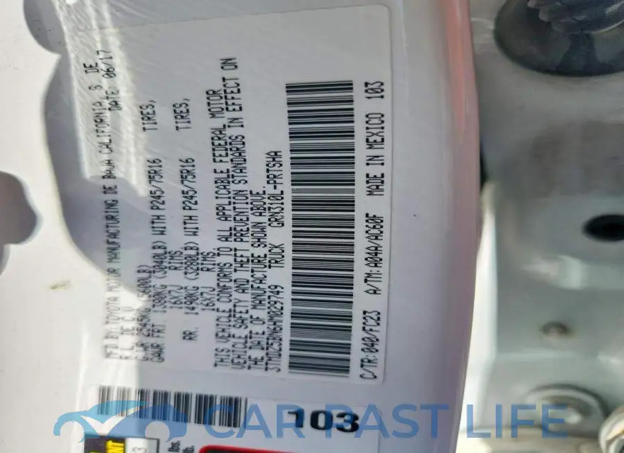 3TMDZ5BN6HM029749# 12