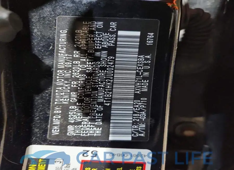 4T1B21HK2JU002479# 12