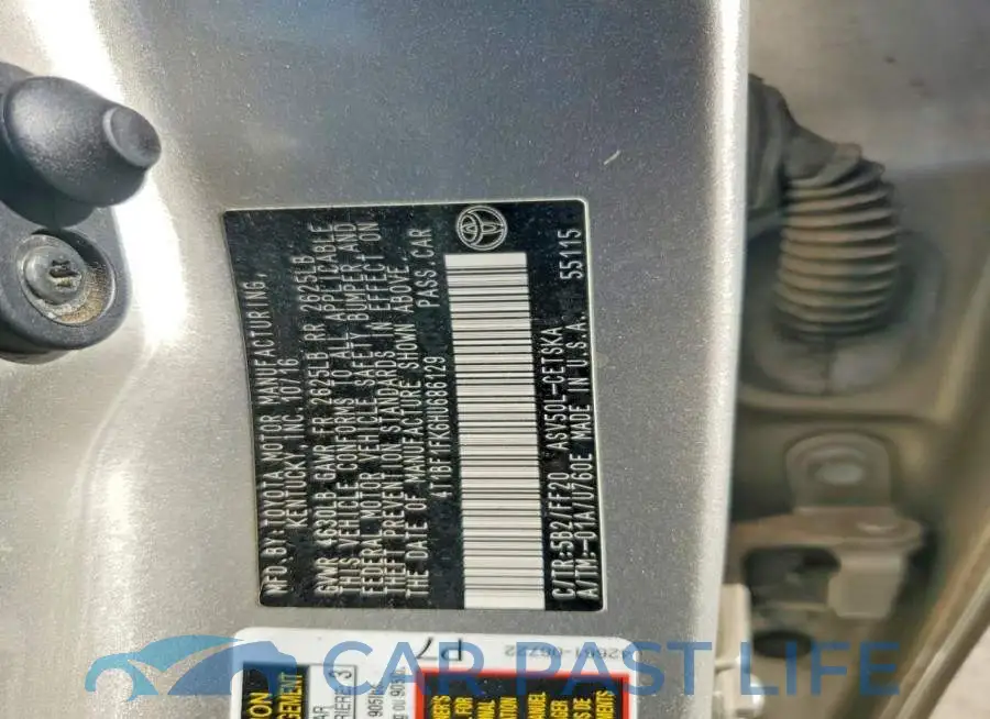 4T1BF1FK6HU686129# 12