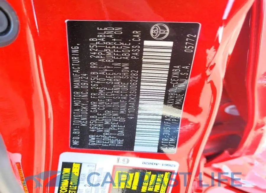 4T1DAACK2SU062282# 13