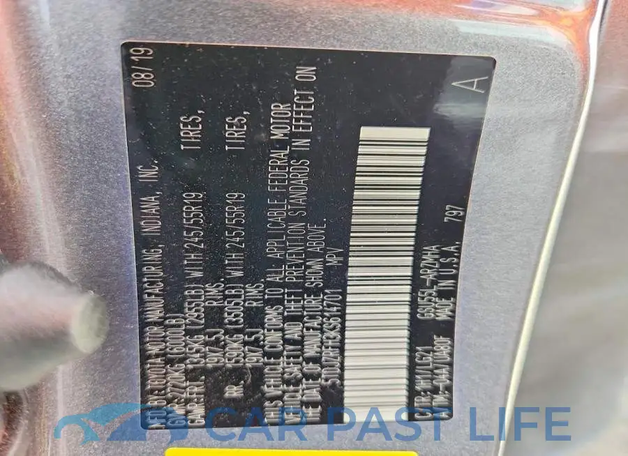 5TDJZRFH3KS614701# 14