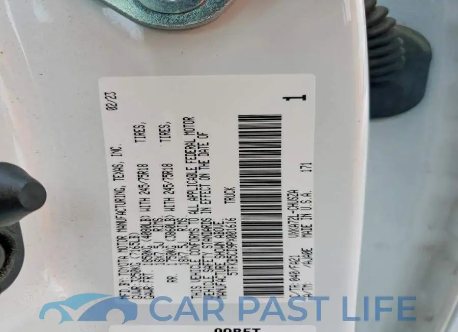 5TFKB5CD9PX001616# 12