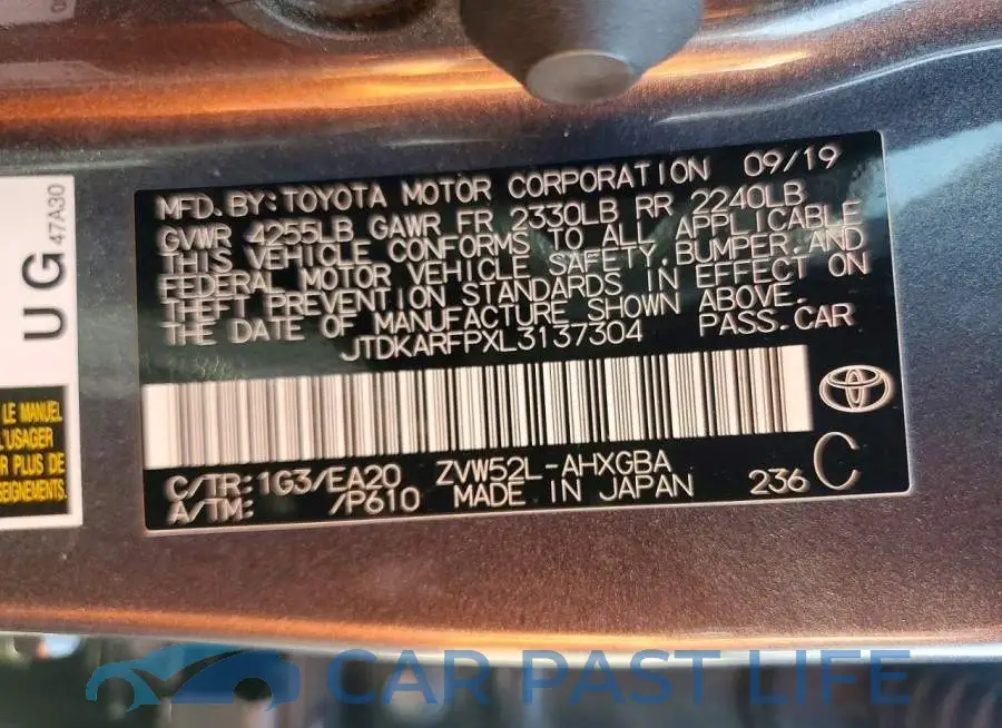 JTDKARFPXL3137304# 12