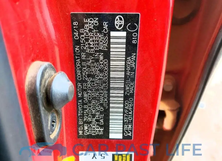 JTDKARFU3J3060620# 12