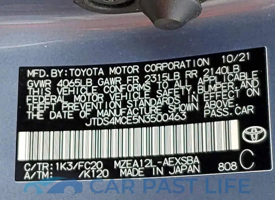 JTDS4MCE5N3500463# 13