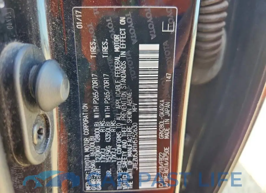 JTEZU5JR1H5152630# 13