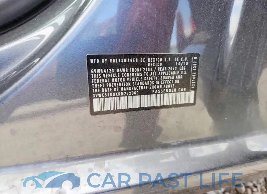 3VWC57BUXKM272060# 12