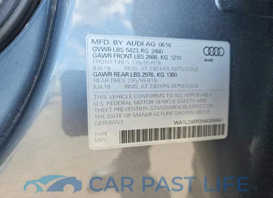 WA1L2AFP2HA009641# 13