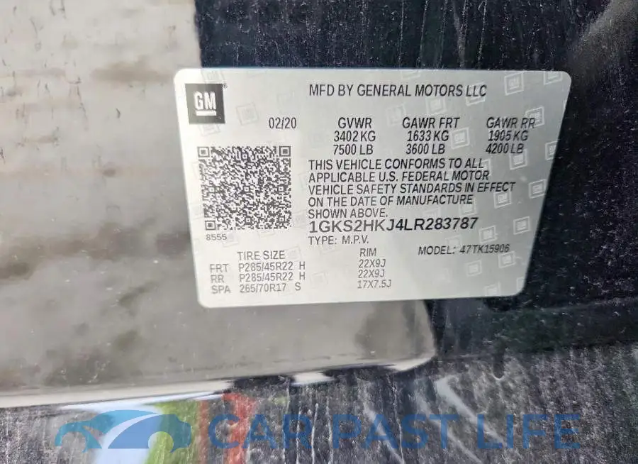 1GKS2HKJ4LR283787# 13