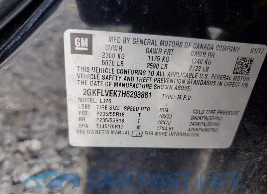 2GKFLVEK7H6293881# 13