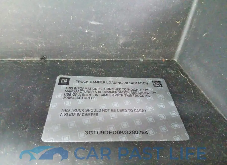 3GTU9DED0KG280754# 12