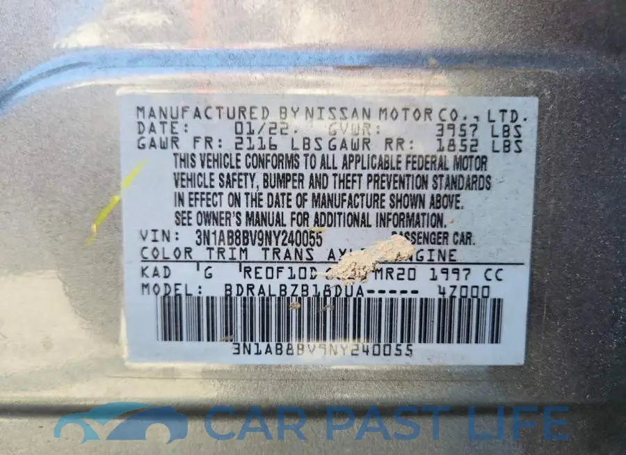 3N1AB8BV9NY240055# 12