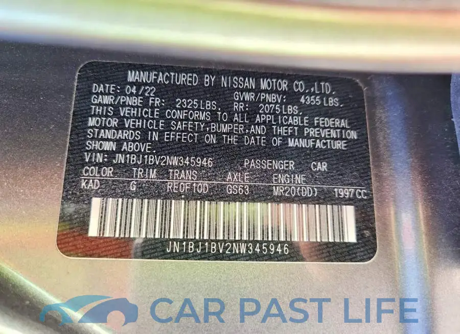 JN1BJ1BV2NW345946# 14
