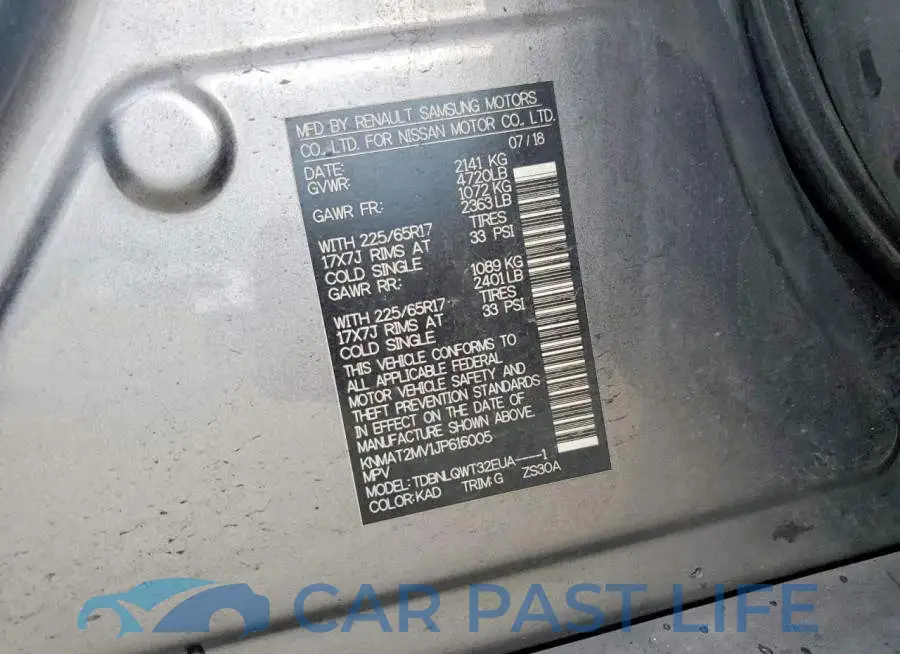 KNMAT2MV1JP616005# 12