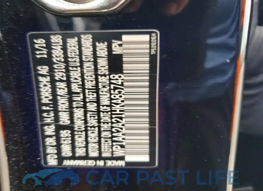 WP1AA2A21HKA85748# 12