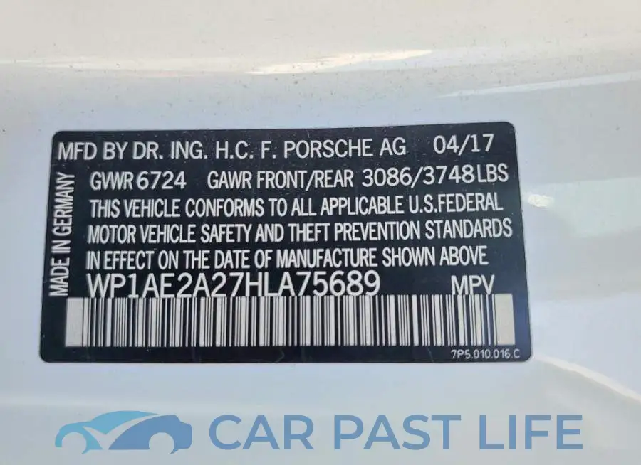 WP1AE2A27HLA75689# 13