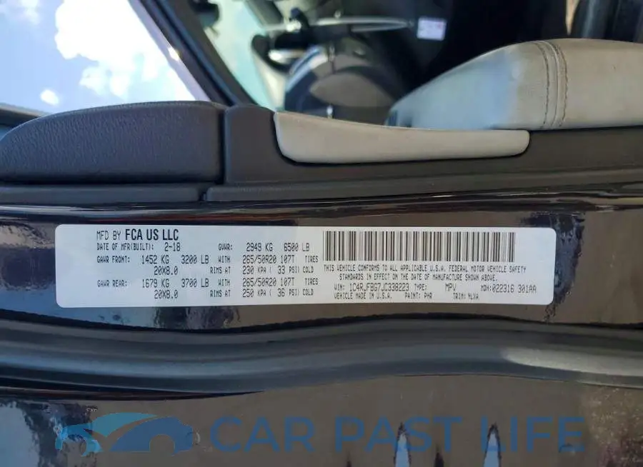 1C4RJFBG7JC338223# 14