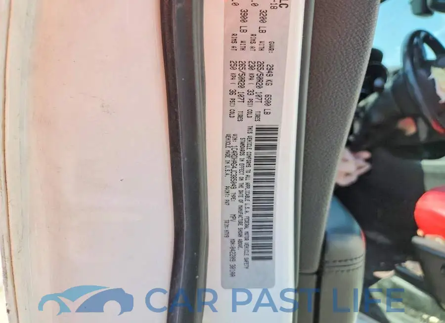 1C4RDHAG4JC385049# 12