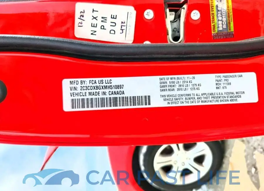 2C3CDXBGXMH510897# 12