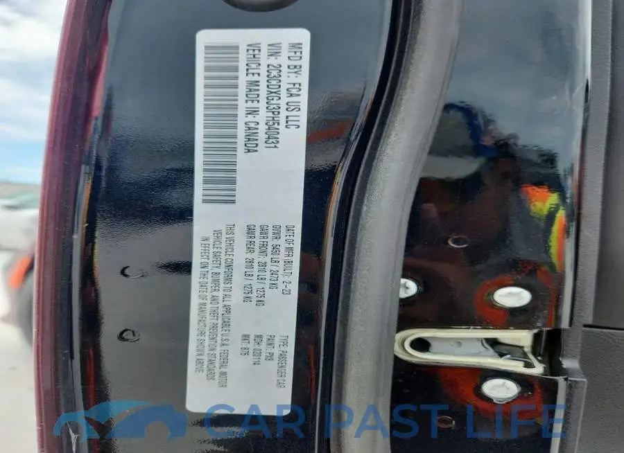 2C3CDXGJ3PH540431# 13