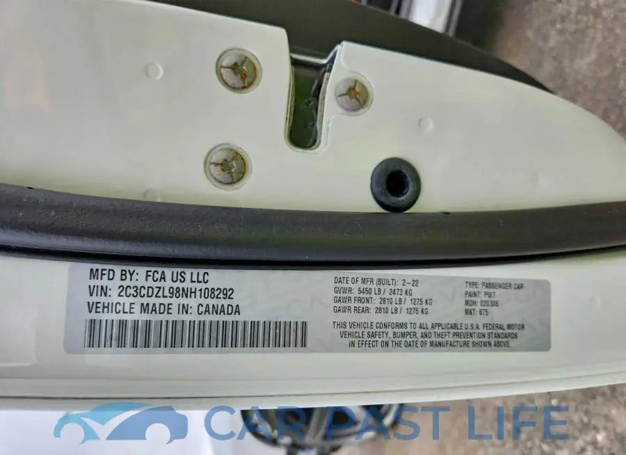 2C3CDZL98NH108292# 13