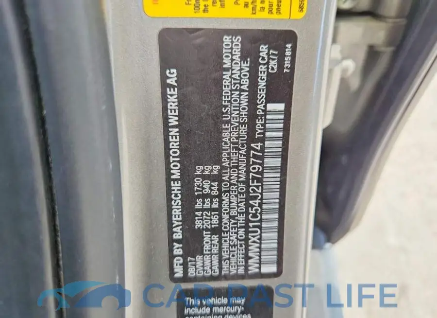 WMWXU1C54J2F79774# 12