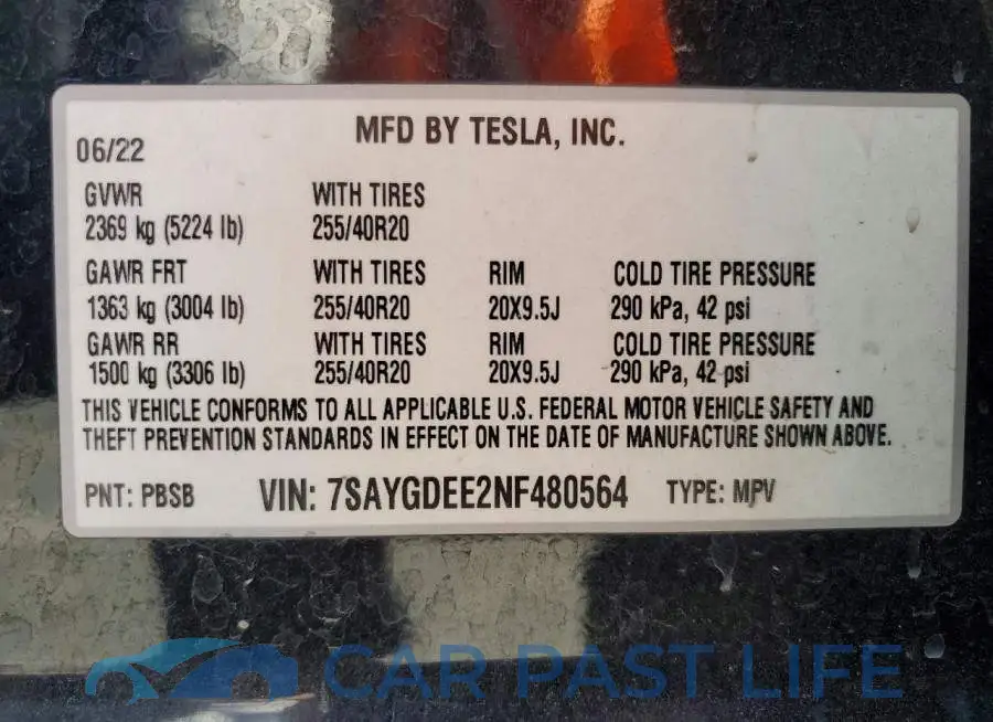 7SAYGDEE2NF480564# 14